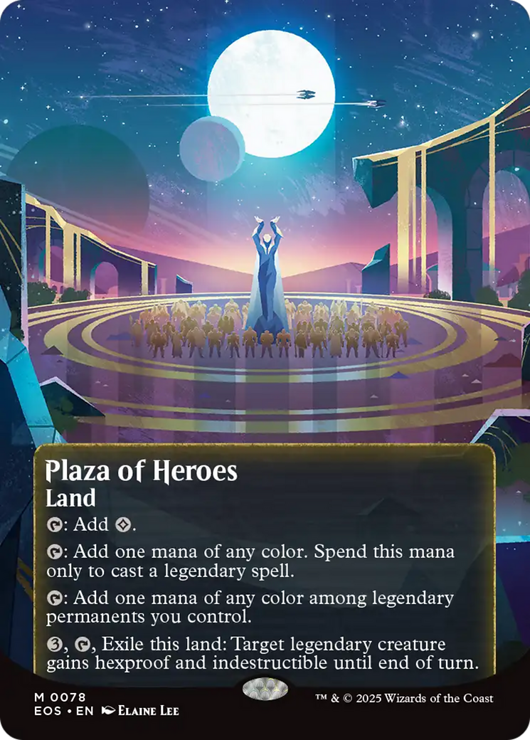 Plaza of Heroes (0078) (Borderless) [Edge of Eternities: Stellar Sights] | Impulse Games and Hobbies