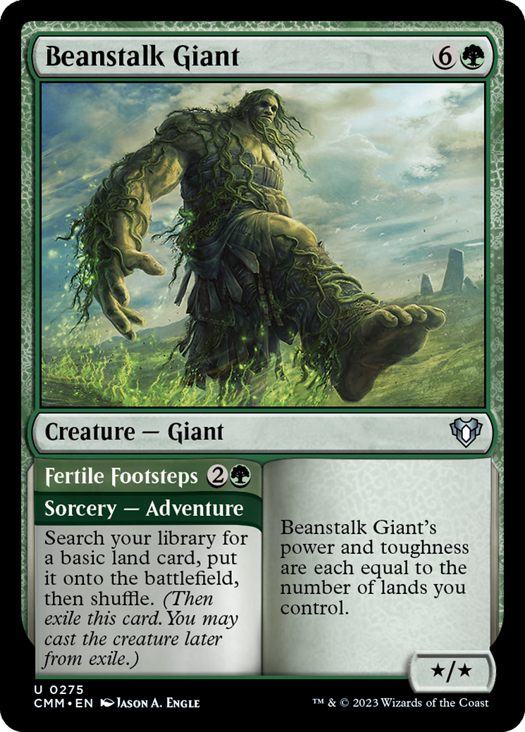 Beanstalk Giant // Fertile Footsteps [Commander Masters] | Impulse Games and Hobbies