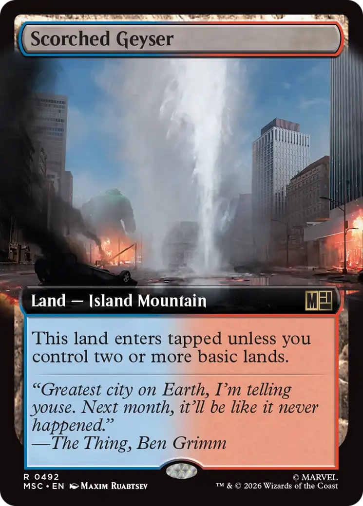Scorched Geyser (Extended Art) [Marvel Super Heroes Commander] | Impulse Games and Hobbies