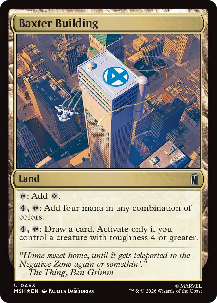 Baxter Building (Surge Foil) [Marvel Super Heroes] | Impulse Games and Hobbies