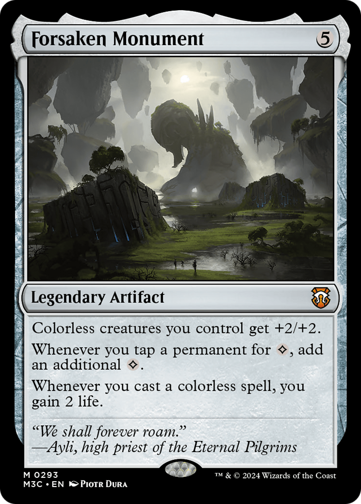 Forsaken Monument (Ripple Foil) [Modern Horizons 3 Commander] | Impulse Games and Hobbies