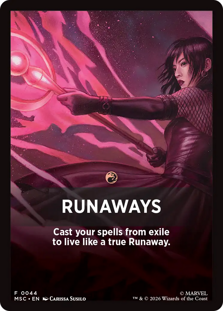 Runaways Theme Card [Marvel Super Heroes Commander] | Impulse Games and Hobbies