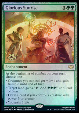 Glorious Sunrise [Innistrad: Crimson Vow Prerelease Promos] | Impulse Games and Hobbies