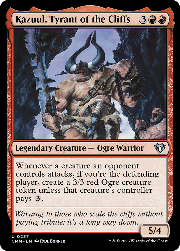 Kazuul, Tyrant of the Cliffs [Commander Masters] | Impulse Games and Hobbies