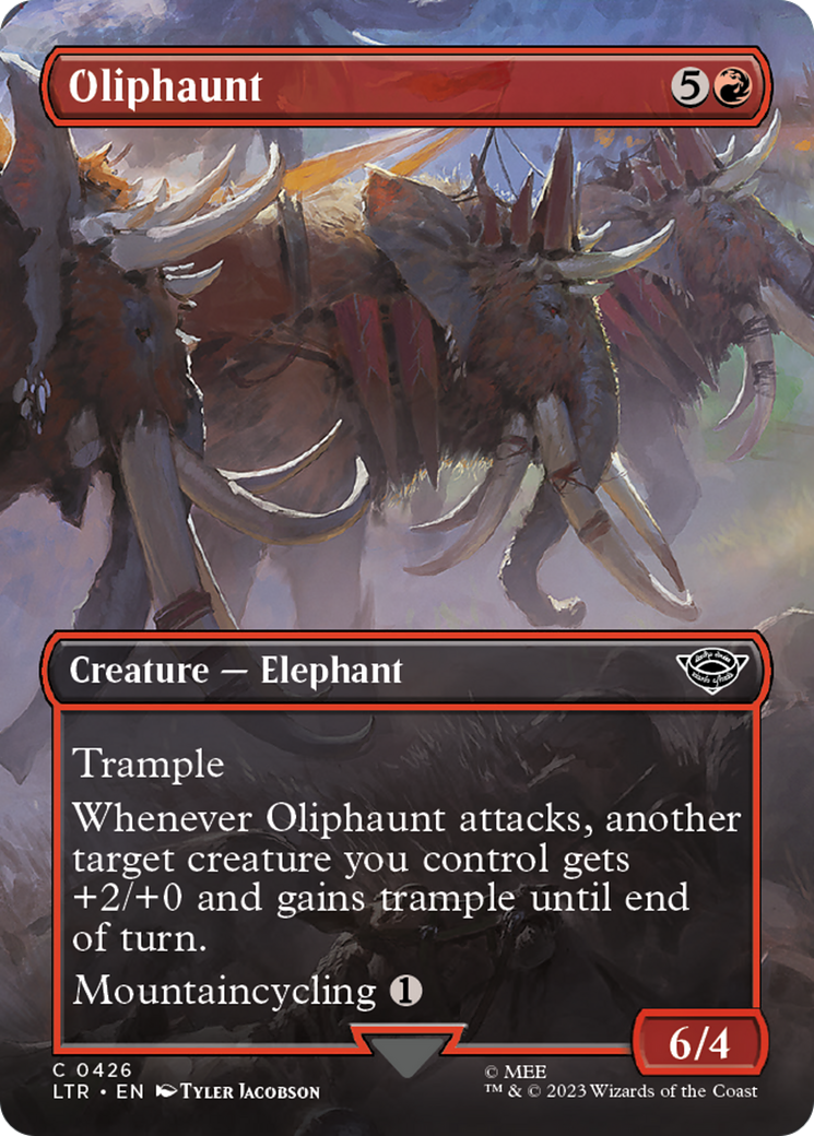 Oliphaunt (Borderless Alternate Art) [The Lord of the Rings: Tales of Middle-Earth] | Impulse Games and Hobbies