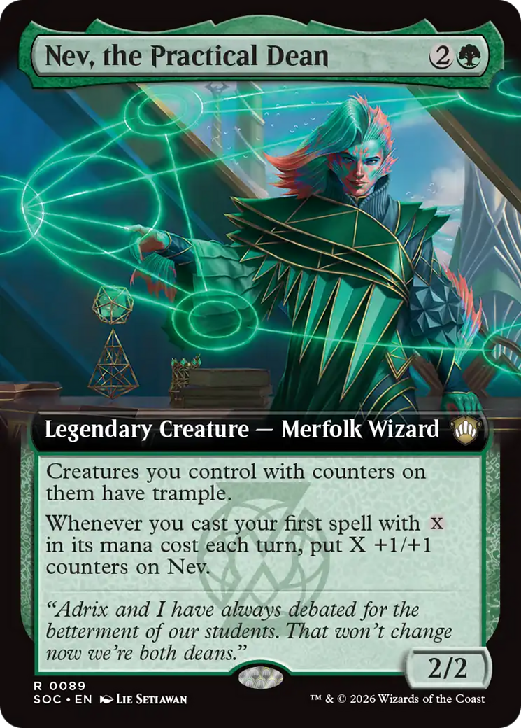 Nev, the Practical Dean (Extended Art) [Secrets of Strixhaven Commander] | Impulse Games and Hobbies