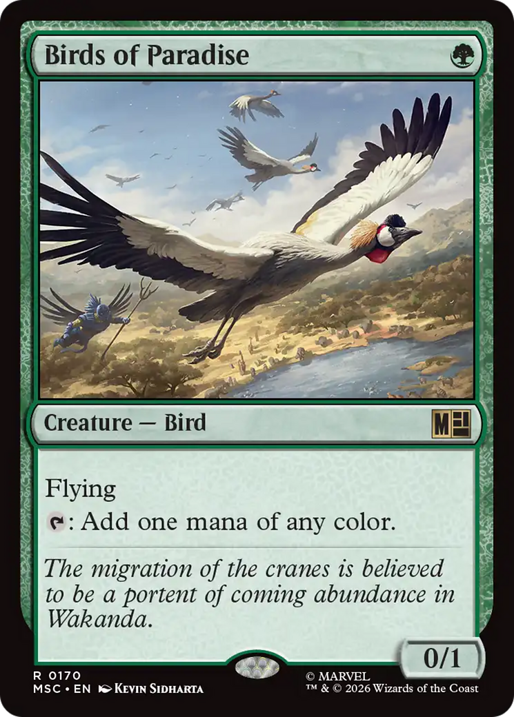Birds of Paradise (Surge Foil) [Marvel Super Heroes Commander] | Impulse Games and Hobbies