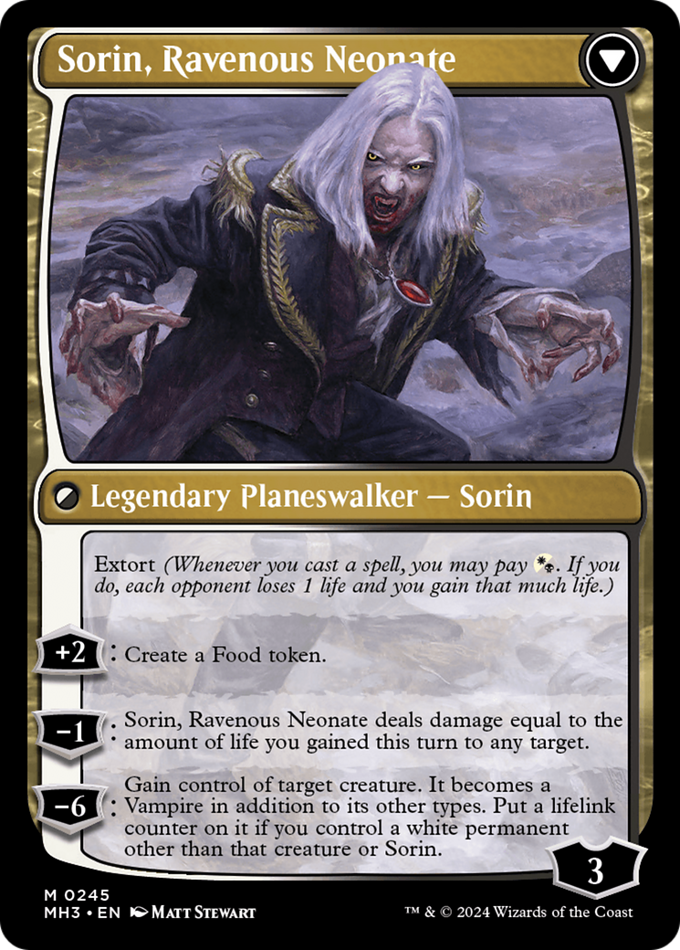 Sorin of House Markov // Sorin, Ravenous Neonate [Modern Horizons 3] | Impulse Games and Hobbies