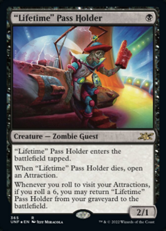"Lifetime" Pass Holder (Galaxy Foil) [Unfinity] | Impulse Games and Hobbies