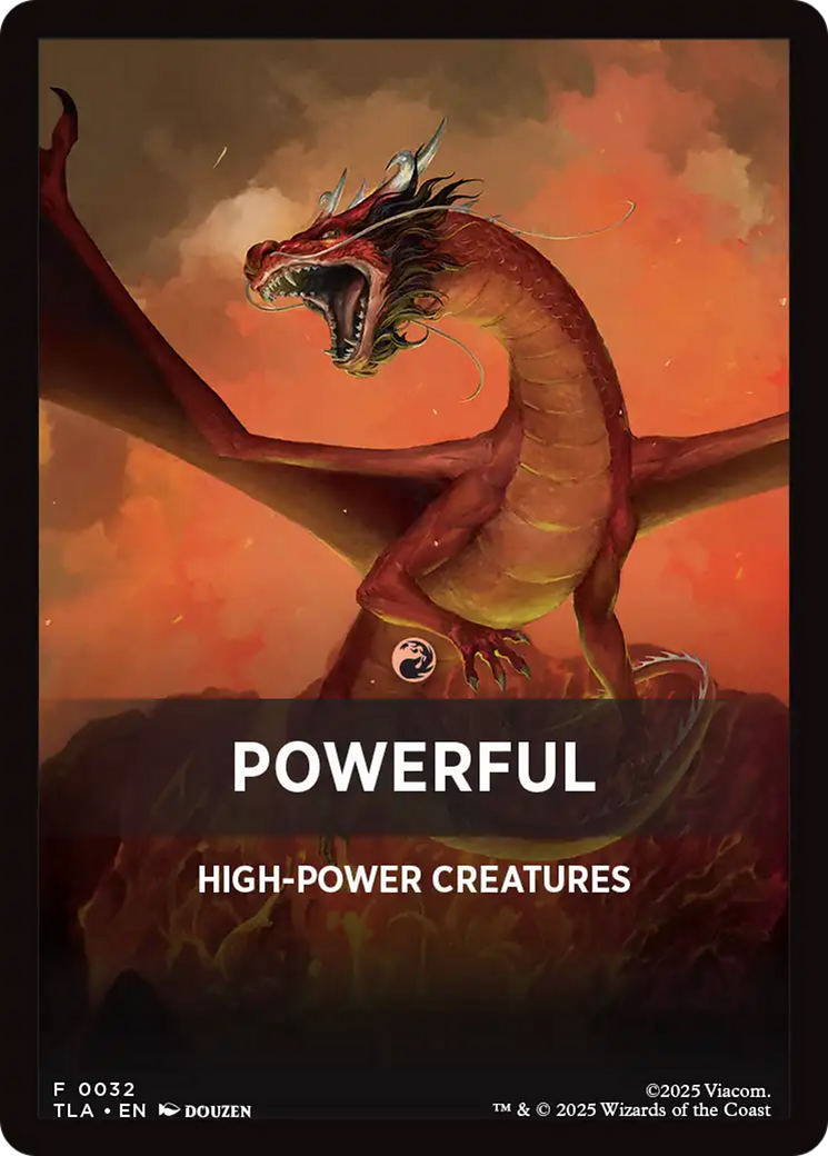 Powerful Theme Card [Avatar: The Last Airbender Tokens] | Impulse Games and Hobbies