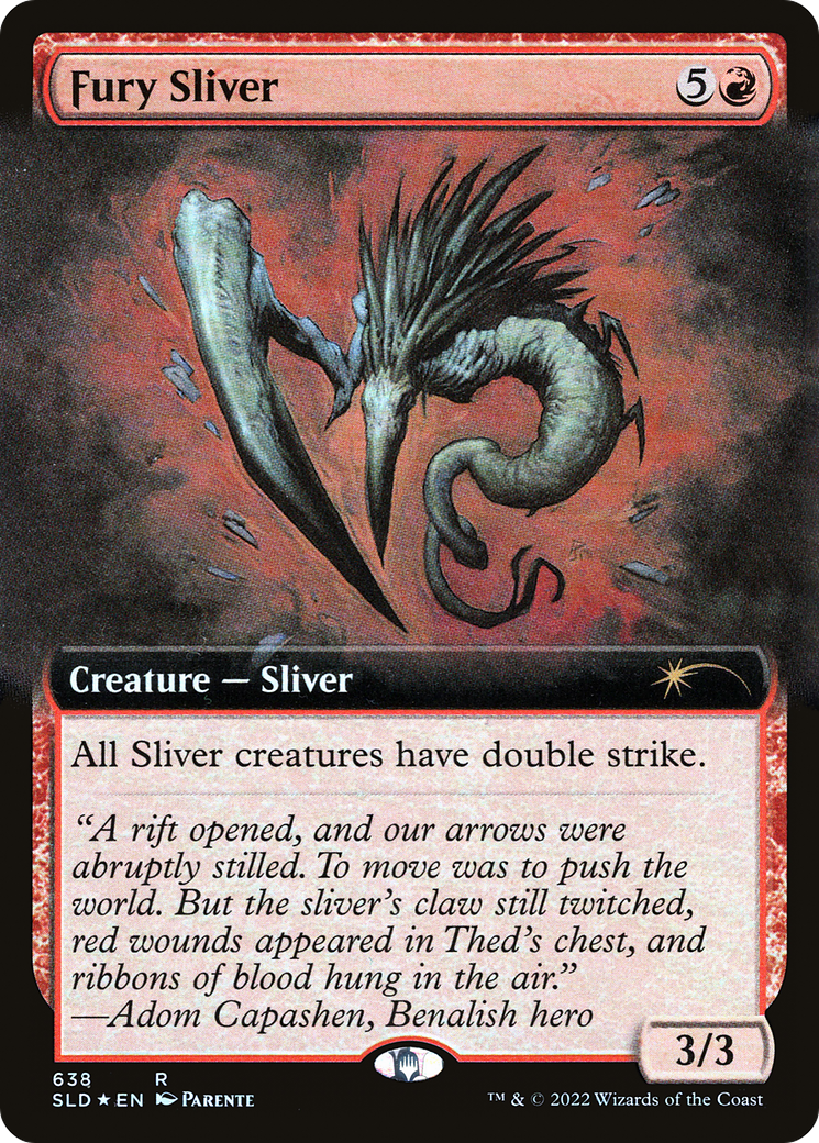 Fury Sliver (Extended Art) [Secret Lair Drop Promos] | Impulse Games and Hobbies