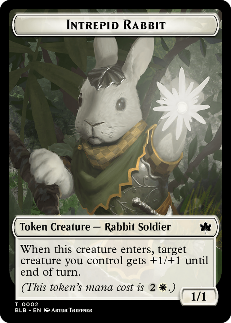 Bat // Intrepid Rabbit Double-Sided Token [Bloomburrow Tokens] | Impulse Games and Hobbies