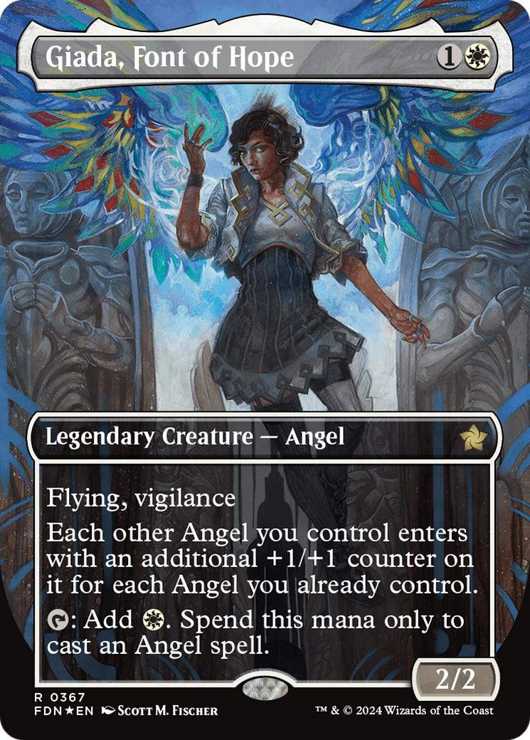 Giada, Font of Hope (Borderless) (Mana Foil) [Foundations] | Impulse Games and Hobbies