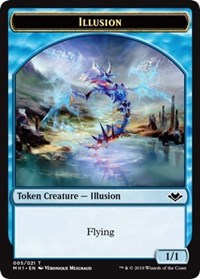 Illusion (005) // Serra the Benevolent Emblem (020) Double-Sided Token [Modern Horizons Tokens] | Impulse Games and Hobbies