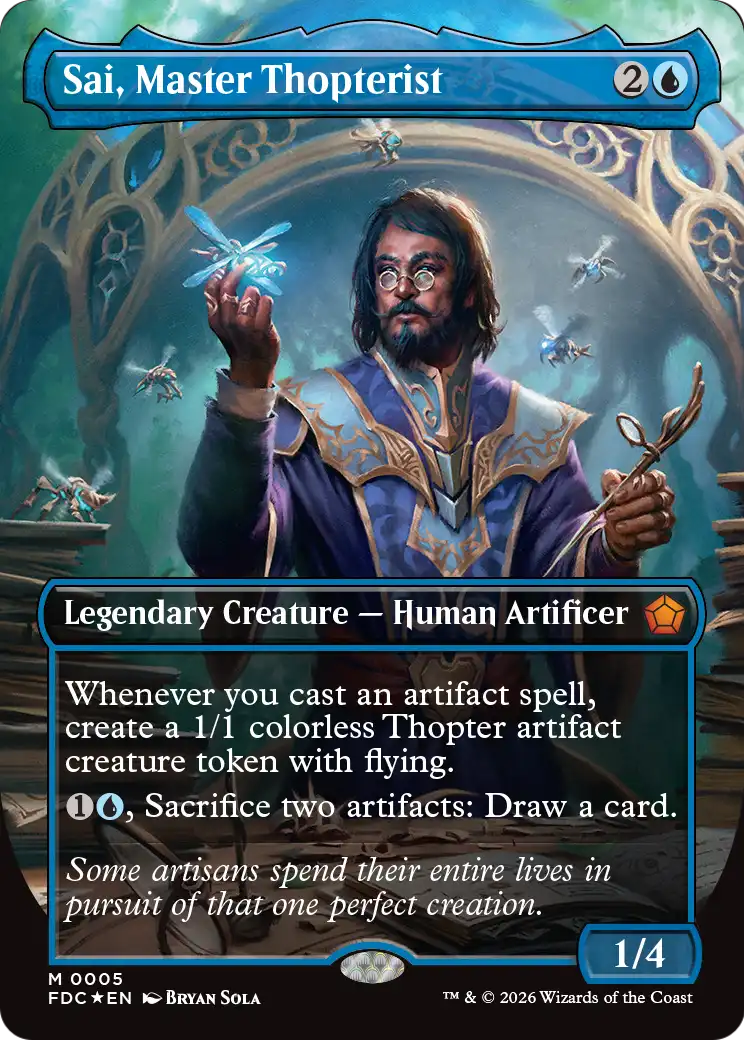 Sai, Master Thopterist (Borderless) [Foundations Commander] | Impulse Games and Hobbies