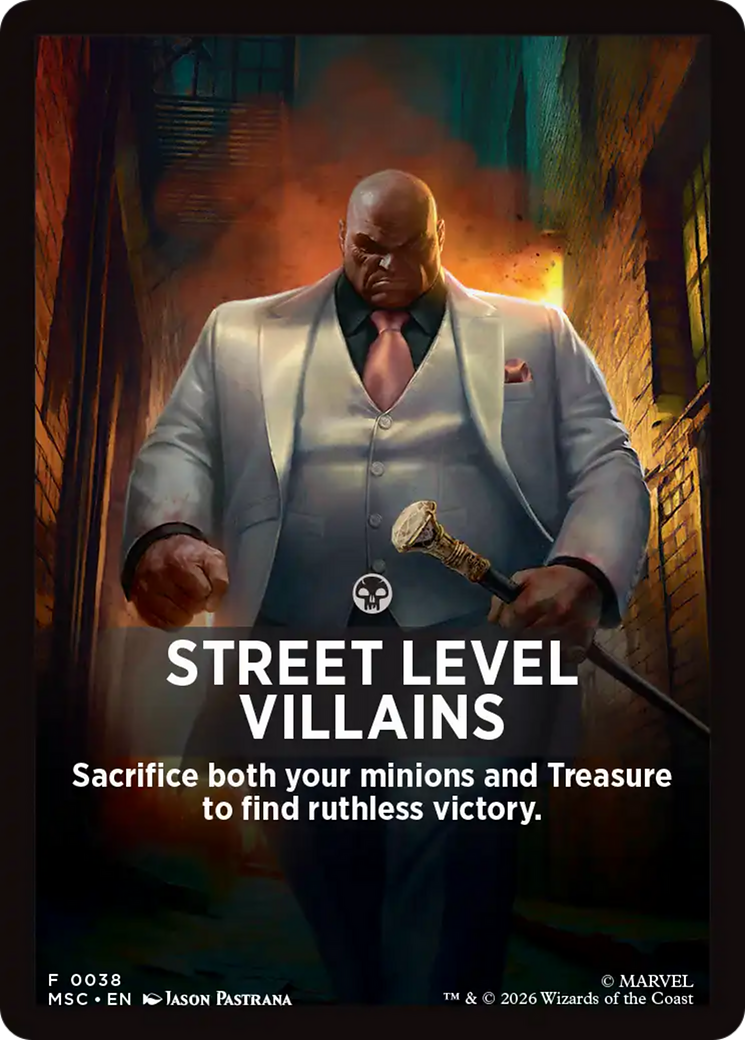 Street Level Villains Theme Card [Marvel Super Heroes Commander] | Impulse Games and Hobbies