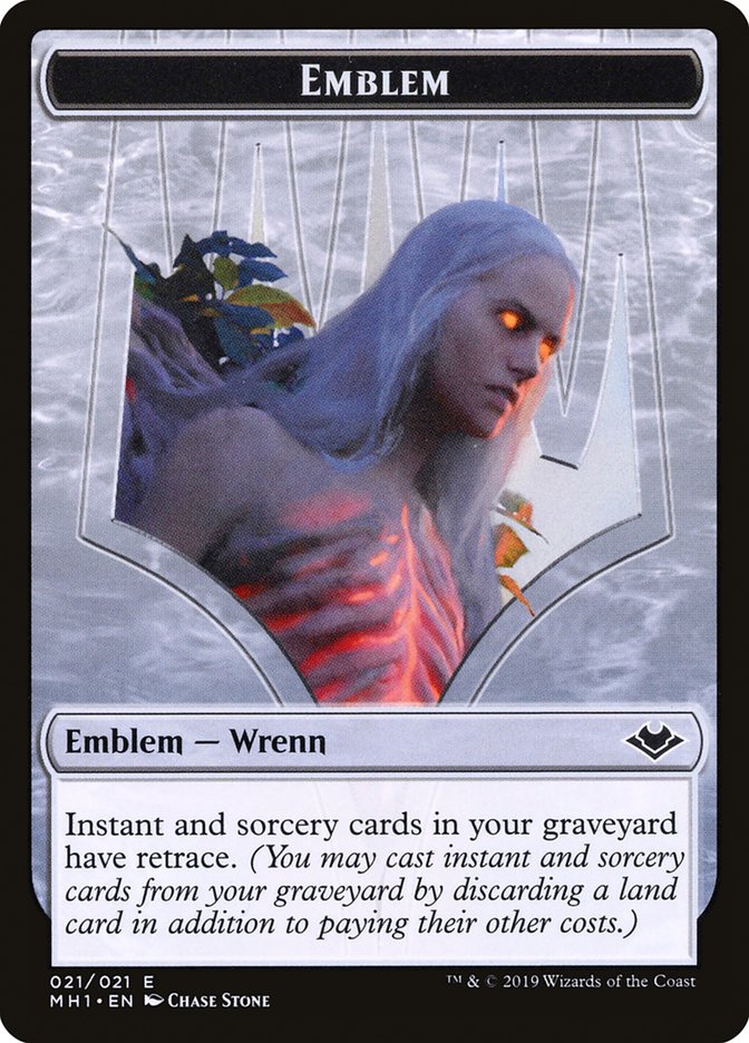 Zombie (007) // Wrenn and Six Emblem (021) Double-Sided Token [Modern Horizons Tokens] | Impulse Games and Hobbies