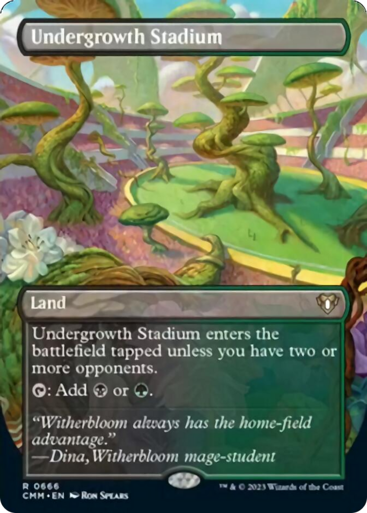 Undergrowth Stadium (Borderless Alternate Art) [Commander Masters] | Impulse Games and Hobbies