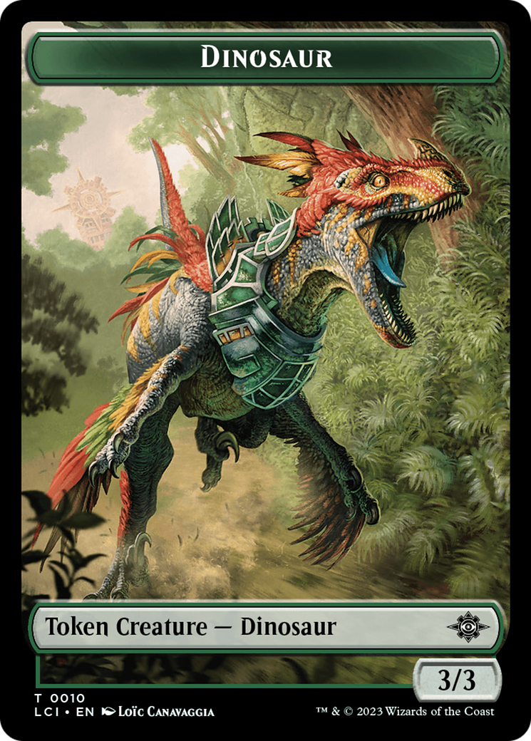 Map // Dinosaur (0010) Double-Sided Token [The Lost Caverns of Ixalan Tokens] | Impulse Games and Hobbies