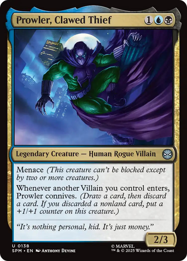 Prowler, Clawed Thief [Marvel's Spider-Man] | Impulse Games and Hobbies