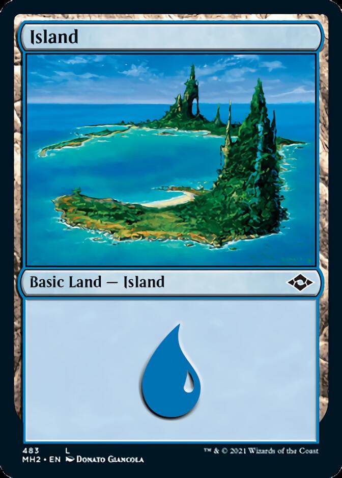 Island (483) (Foil Etched) [Modern Horizons 2] | Impulse Games and Hobbies