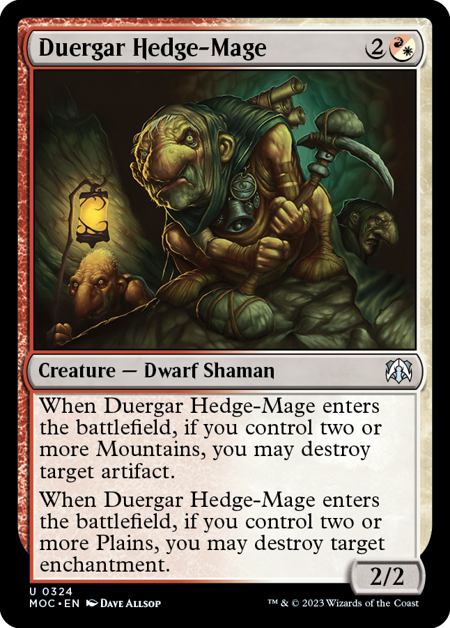 Duergar Hedge-Mage [March of the Machine Commander] | Impulse Games and Hobbies