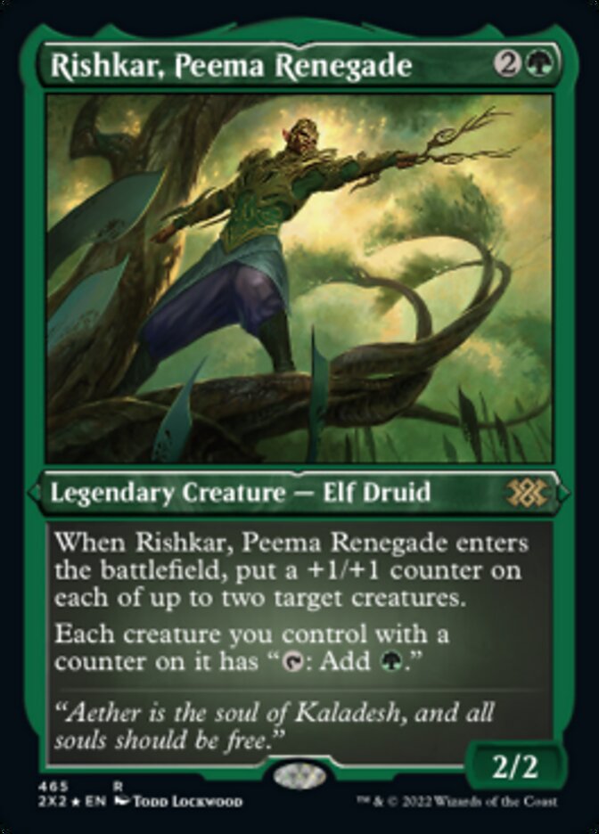 Rishkar, Peema Renegade (Foil Etched) [Double Masters 2022] | Impulse Games and Hobbies
