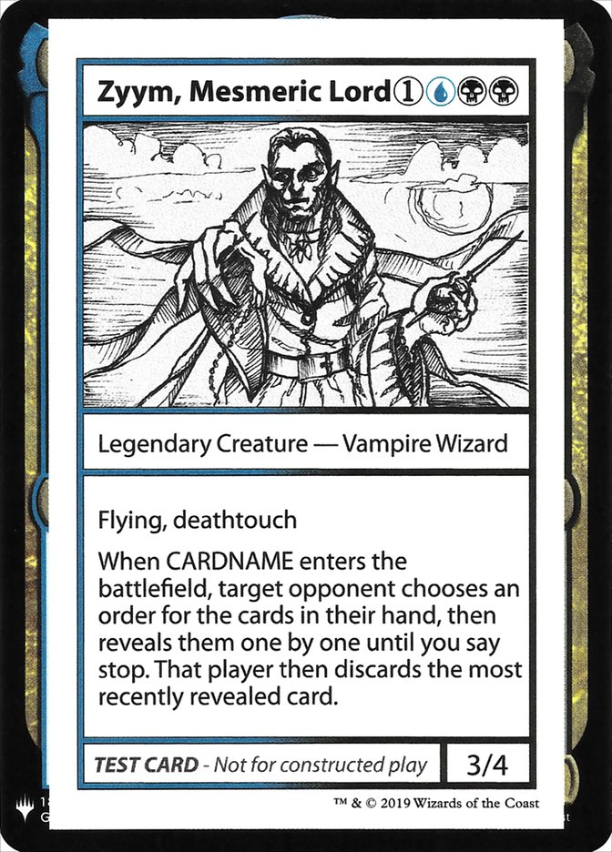 Zyym, Mesmeric Lord [Mystery Booster Playtest Cards] | Impulse Games and Hobbies