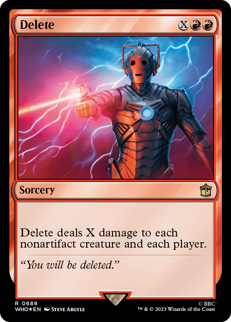 Delete (Surge Foil) [Doctor Who] | Impulse Games and Hobbies