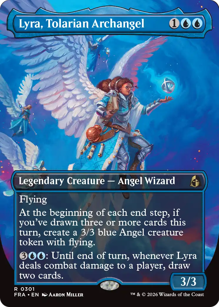 Lyra, Tolarian Archangel (Borderless) [Reality Fracture] | Impulse Games and Hobbies