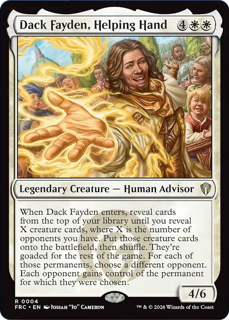 Dack Fayden, Helping Hand [Reality Fracture Commander] | Impulse Games and Hobbies