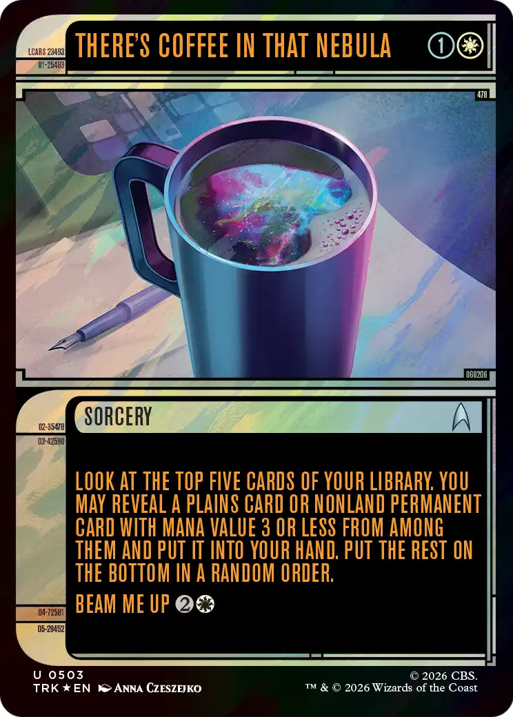 There's Coffee in that Nebula (Showcase) (Surge Foil) [Star Trek] | Impulse Games and Hobbies