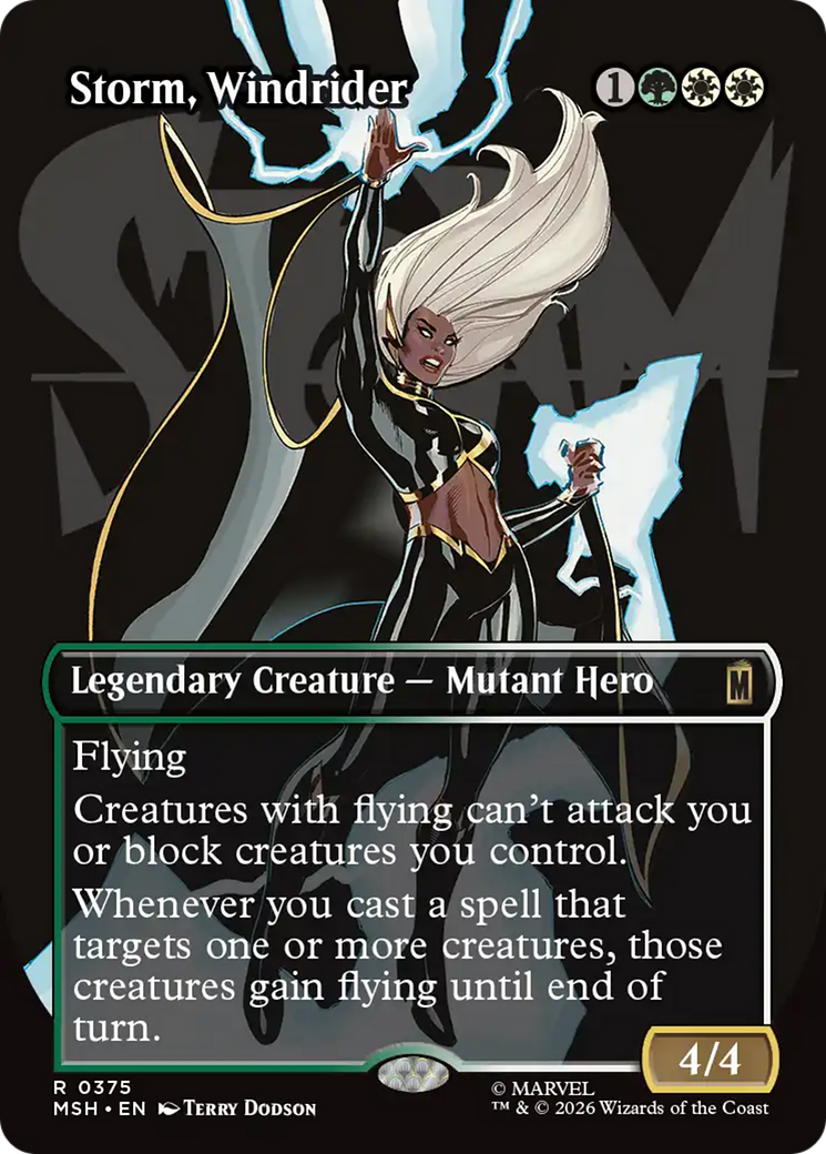 Storm, Windrider (Borderless) [Marvel Super Heroes] | Impulse Games and Hobbies