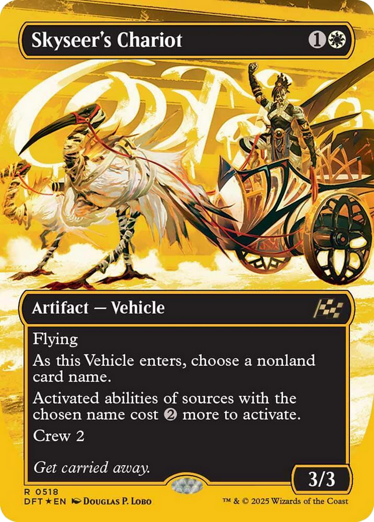 Skyseer's Chariot (Borderless) (First-Place Foil) [Aetherdrift] | Impulse Games and Hobbies