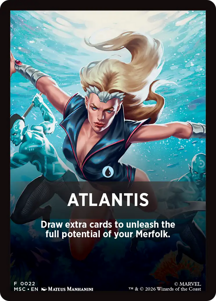 Atlantis Theme Card [Marvel Super Heroes Commander] | Impulse Games and Hobbies