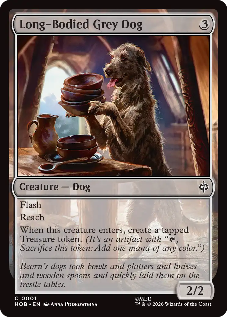Long-Bodied Grey Dog [The Hobbit] | Impulse Games and Hobbies