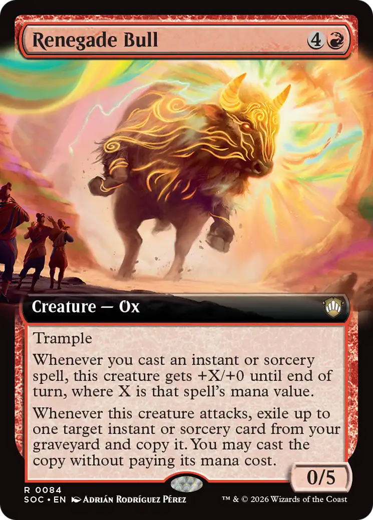 Renegade Bull (Extended Art) [Secrets of Strixhaven Commander] | Impulse Games and Hobbies