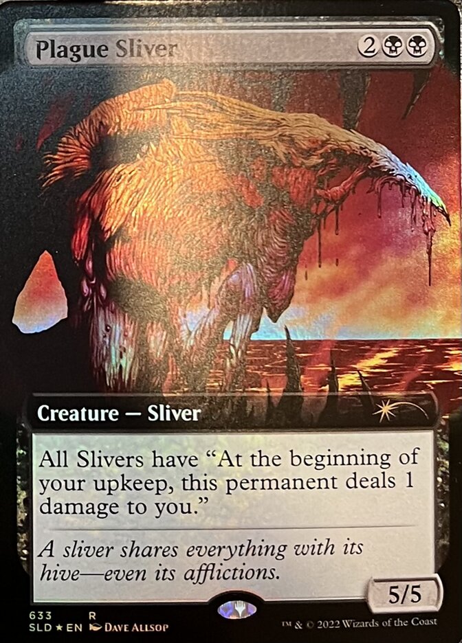 Plague Sliver (Extended Art) [Secret Lair Drop Promos] | Impulse Games and Hobbies