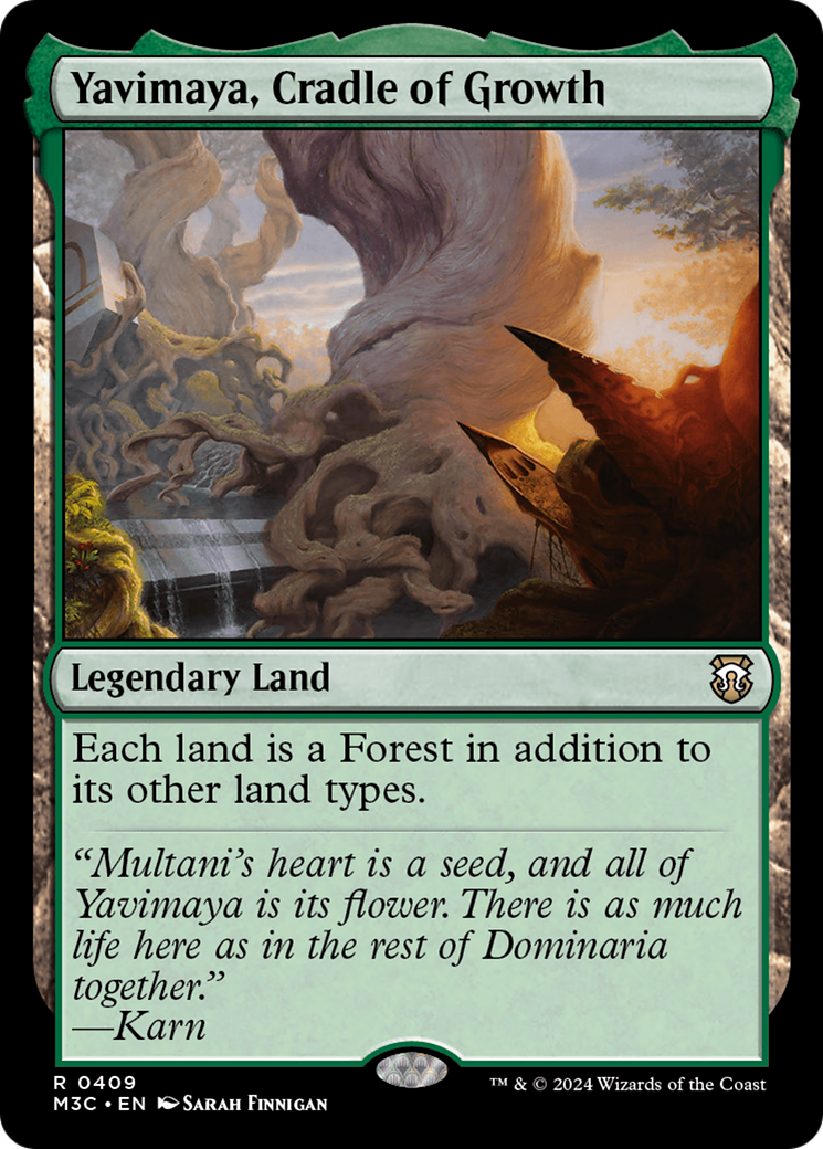 Yavimaya, Cradle of Growth (Ripple Foil) [Modern Horizons 3 Commander] | Impulse Games and Hobbies