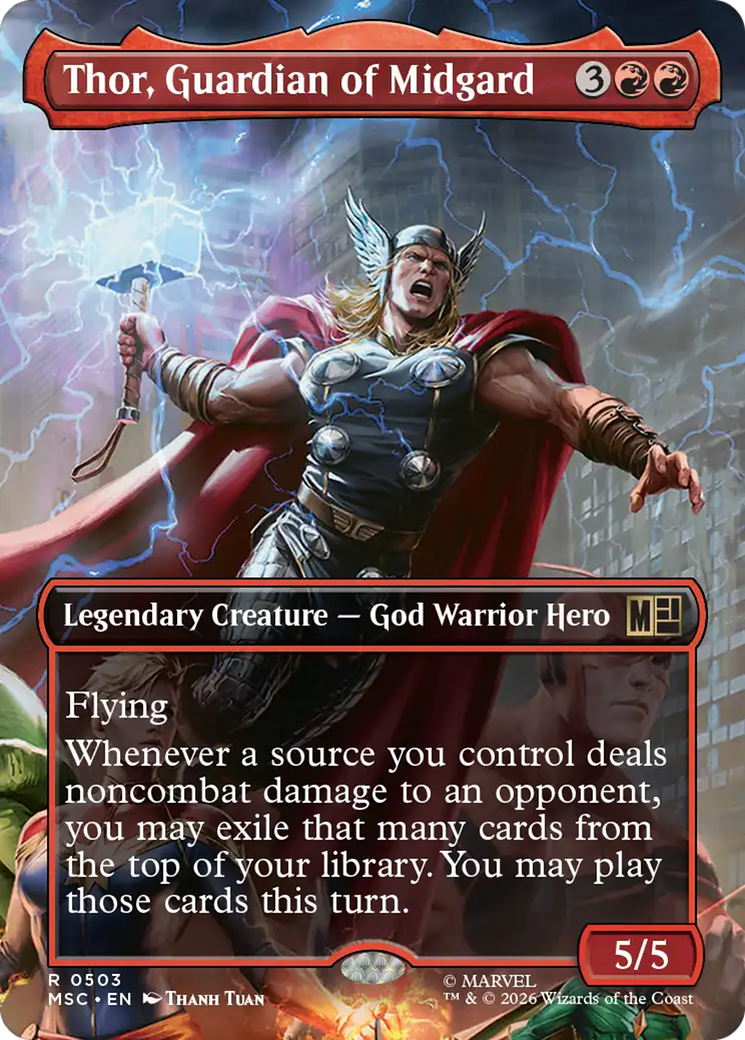 Thor, Guardian of Midgard (Borderless) [Marvel Super Heroes Commander] | Impulse Games and Hobbies