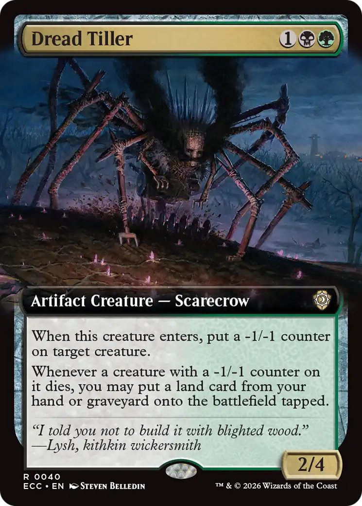 Dread Tiller (Extended Art) [Lorwyn Eclipsed Commander] | Impulse Games and Hobbies