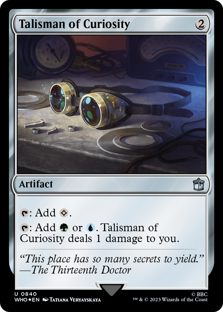 Talisman of Curiosity (Surge Foil) [Doctor Who] | Impulse Games and Hobbies