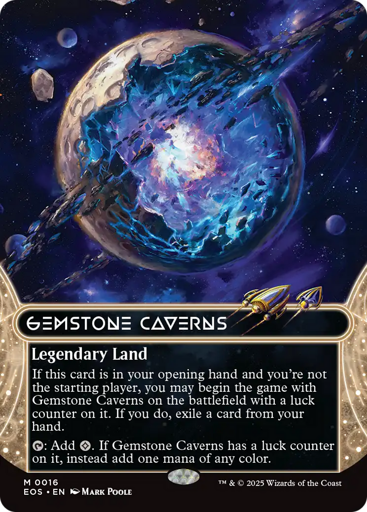 Gemstone Caverns (0016) (Borderless) [Edge of Eternities: Stellar Sights] | Impulse Games and Hobbies