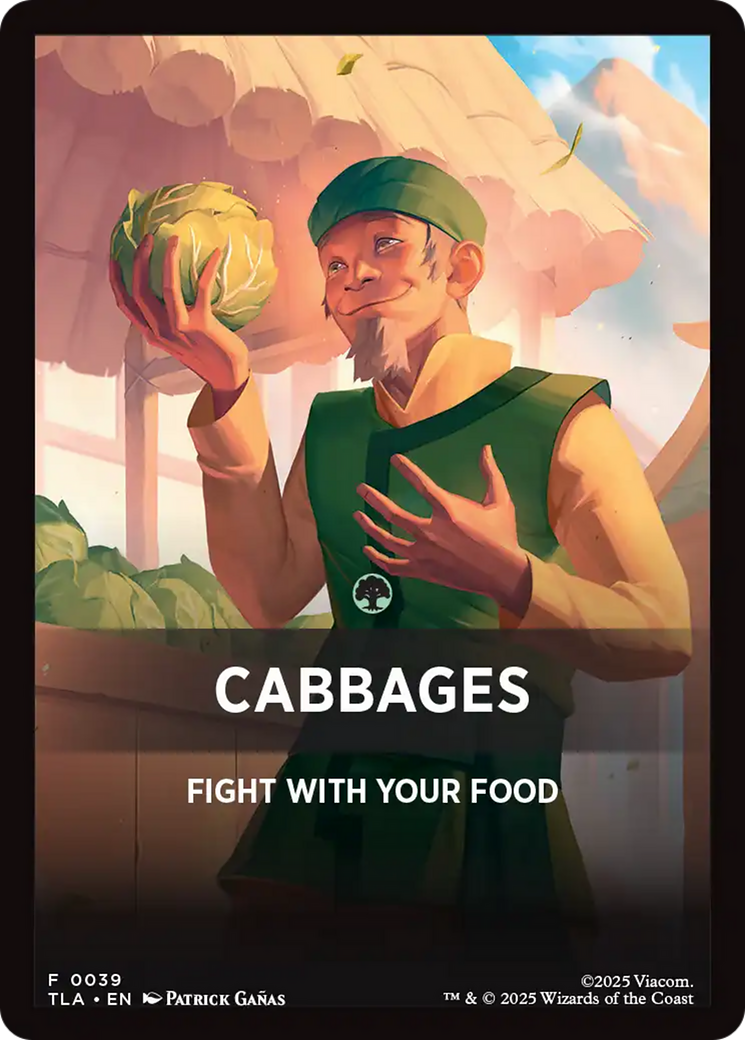 Cabbages Theme Card [Avatar: The Last Airbender Tokens] | Impulse Games and Hobbies