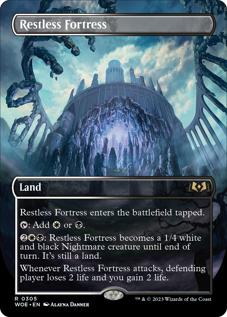 Restless Fortress (Borderless Alternate Art) [Wilds of Eldraine] | Impulse Games and Hobbies
