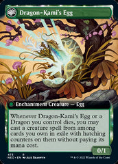 The Dragon-Kami Reborn // Dragon-Kami's Egg (Extended Art) [Kamigawa: Neon Dynasty] | Impulse Games and Hobbies