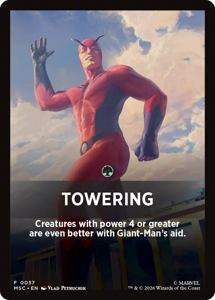 Towering Theme Card [Marvel Super Heroes Commander] | Impulse Games and Hobbies