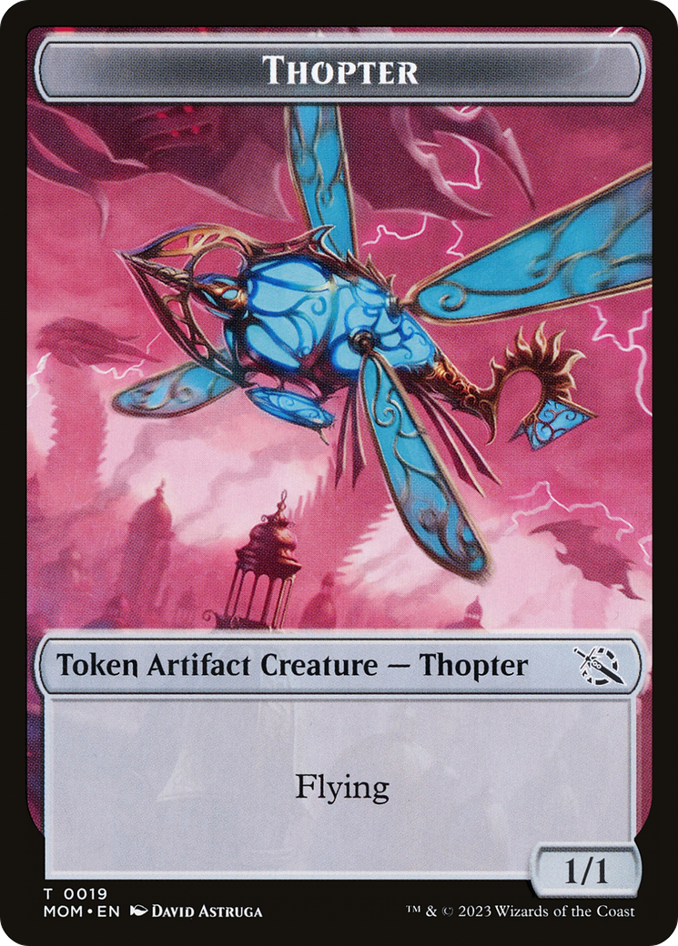 Thopter // Knight (10) Double-Sided Token [March of the Machine Tokens] | Impulse Games and Hobbies