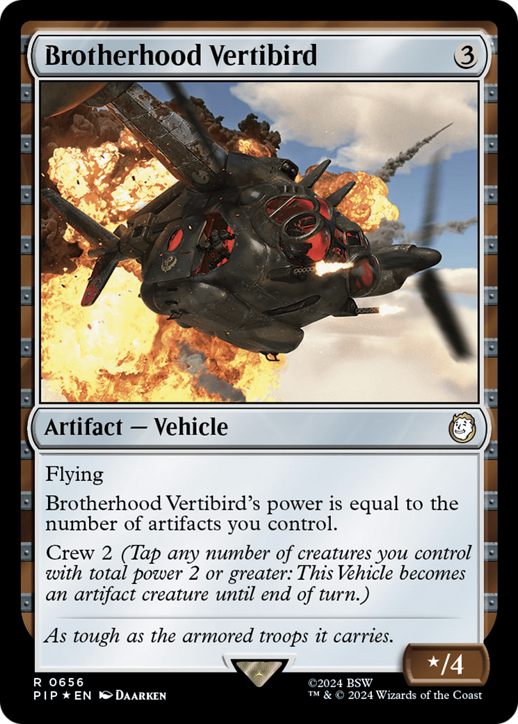 Brotherhood Vertibird (Surge Foil) [Fallout] | Impulse Games and Hobbies