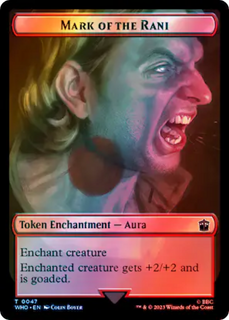 Alien // Mark of the Rani Double-Sided Token (Surge Foil) [Doctor Who Tokens] | Impulse Games and Hobbies